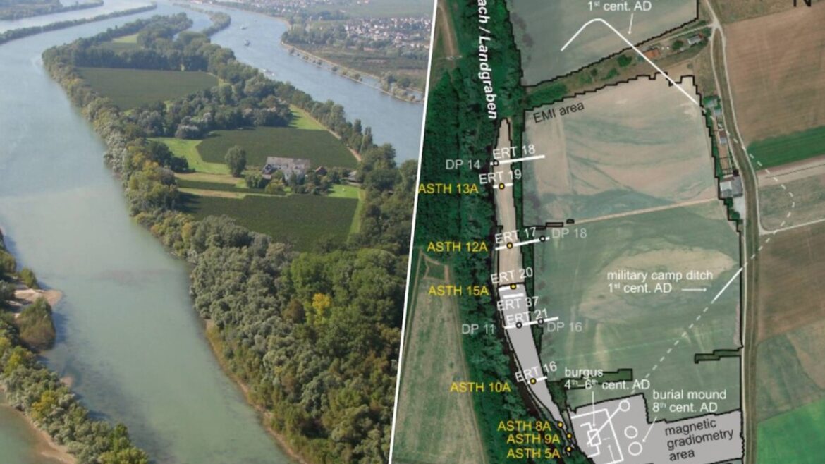 Hallazgo en Alemania: el falso meandro del Rin que ocultaba un secreto romano - canal romano Rin