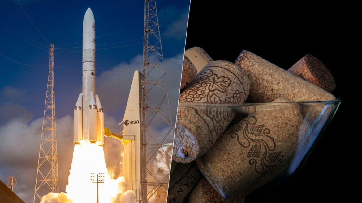 Corcho en el Ariane 6: el material insólito que viaja al espacio - corcho Ariane 6