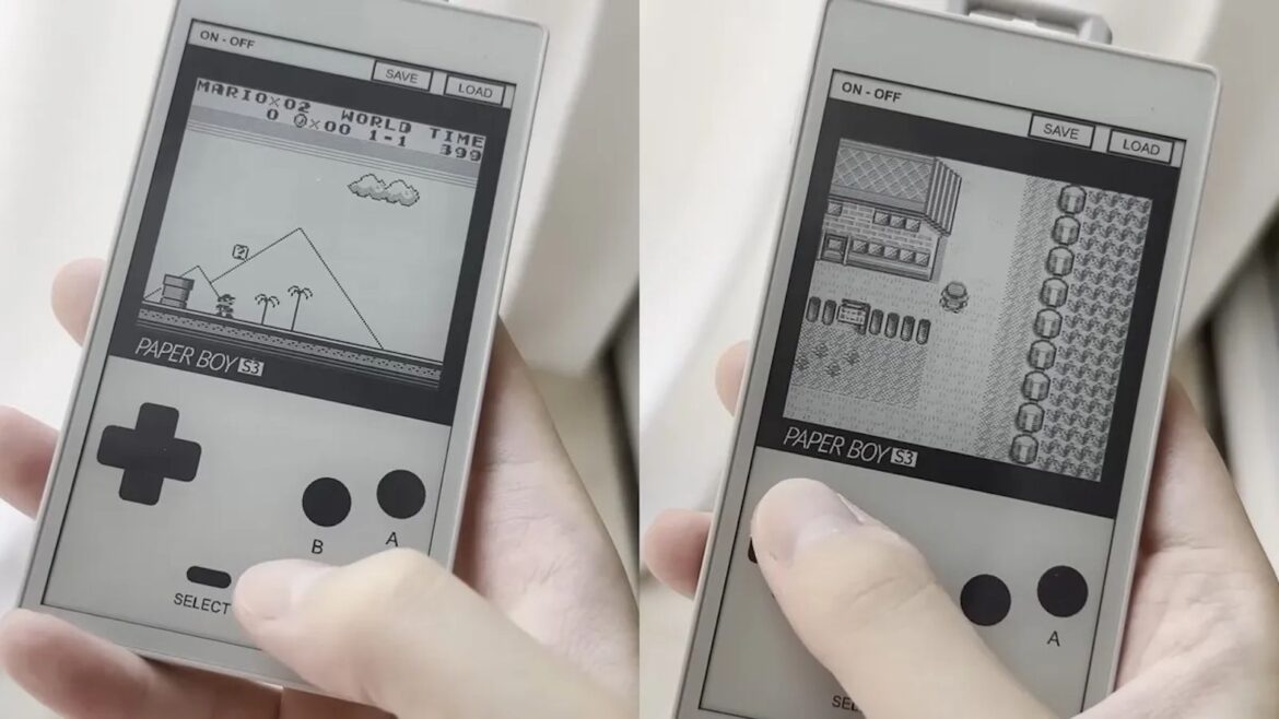 Game Boy revive en una pantalla de tinta electrónica a 60 Hz - Game Boy tinta electrónica