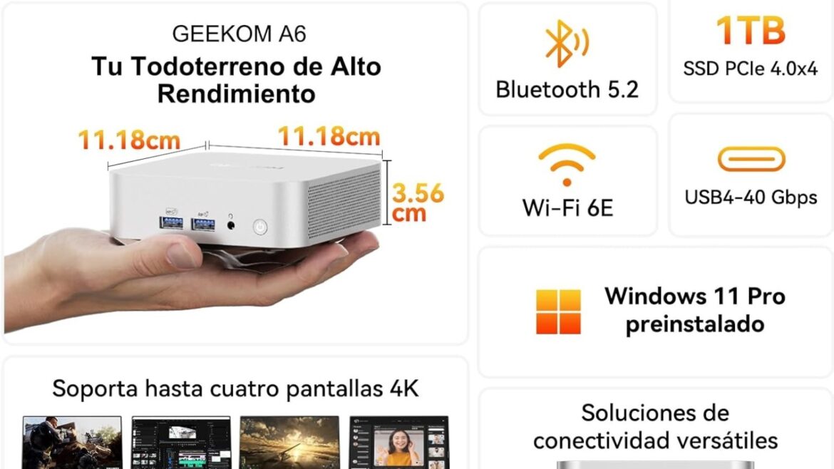GEEKOM A6 y A7 Max más baratos que en Prime Day: hasta 160 € de descuento - GEEKOM A6 A7 Max