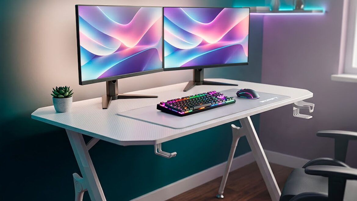 Drift DZ175 White y Wood: las nuevas mesas gaming para tu setup - mesas gaming Drift