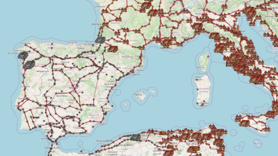OmnesViae, el Google Maps del Imperio Romano para viajar por las antiguas calzadas - OmnesViae calzadas romanas