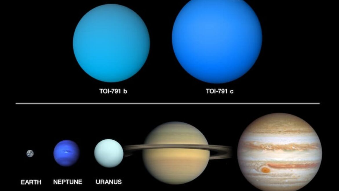 TOI-791 b y c: dos planetas más ligeros que el algodón de azúcar