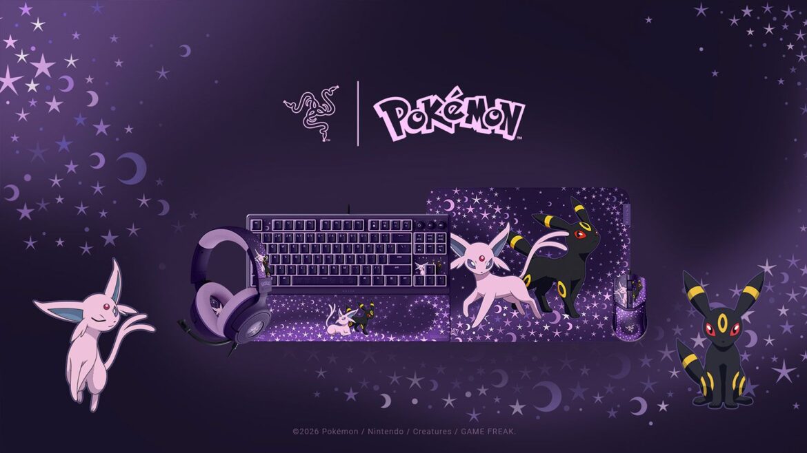 Razer y Pokémon: la colección Espeon y Umbreon por el 30.º aniversario - colección Razer Pokémon