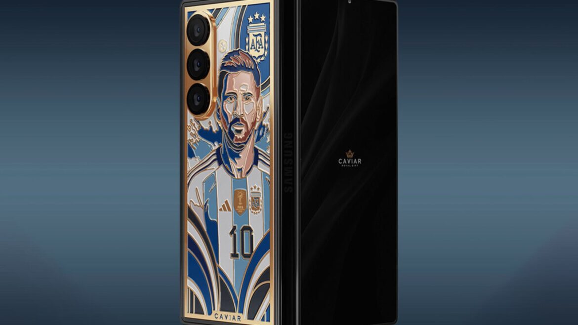 Samsung Galaxy Z Fold8 Ultra chapado en oro rinde homenaje a Messi: solo 19 unidades