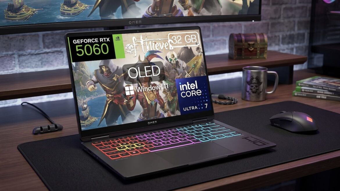 HP OMEN Transcend con RTX 5060 y OLED baja 400 euros en Amazon