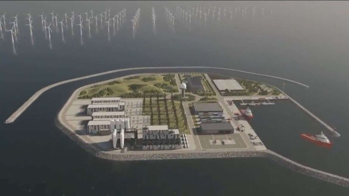 Dinamarca construye una isla artificial para unir la eólica de Europa - isla artificial eólica