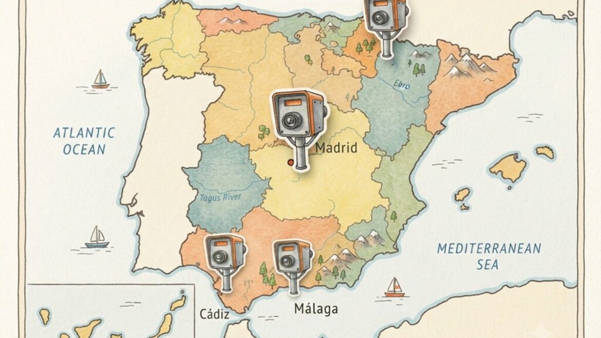 Radares en España: el punto que más multas concentra está en Madrid - radares España multas