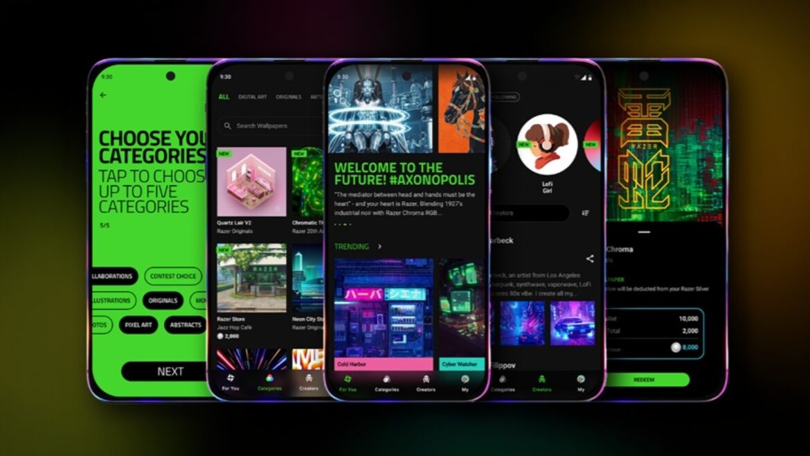 Razer Axon Wallpaper Engine llega a Android el 15 de julio con sorteos