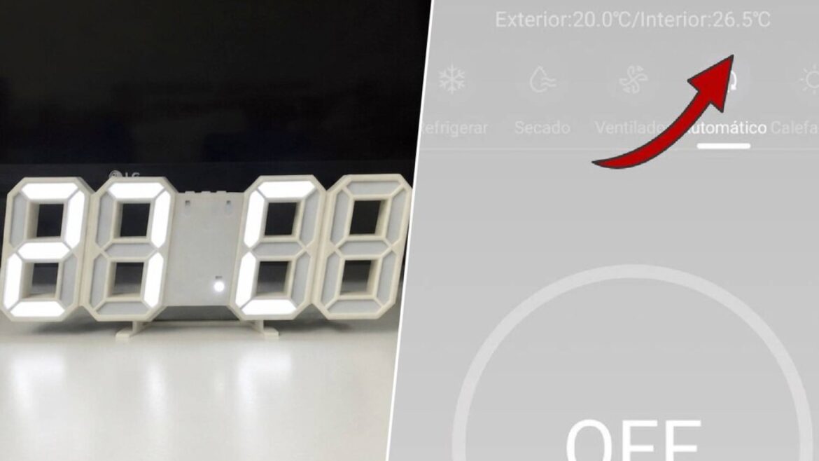 Reloj termómetro de AliExpress de 7 euros que rivaliza con el aire acondicionado - reloj termómetro AliExpress