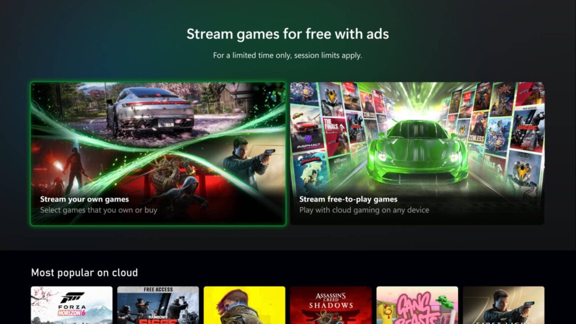 Xbox Cloud Gaming ya deja jugar gratis en streaming a cambio de publicidad - Xbox Cloud Gaming gratis