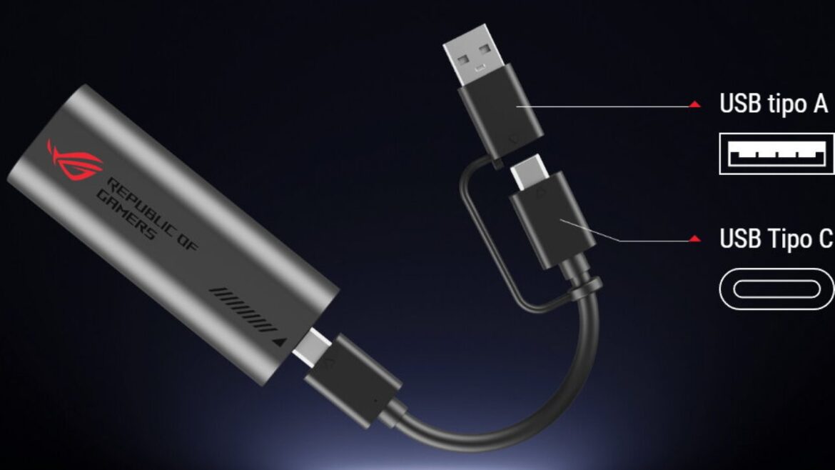 ASUS ROG USB-C10 G: adaptador con Ethernet 10 Gbps de bolsillo