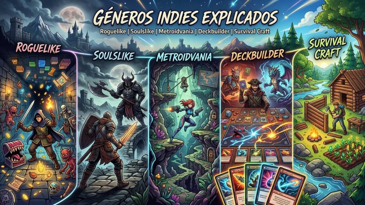 Roguelike, metroidvania y soulslike: guía para entender los géneros indie