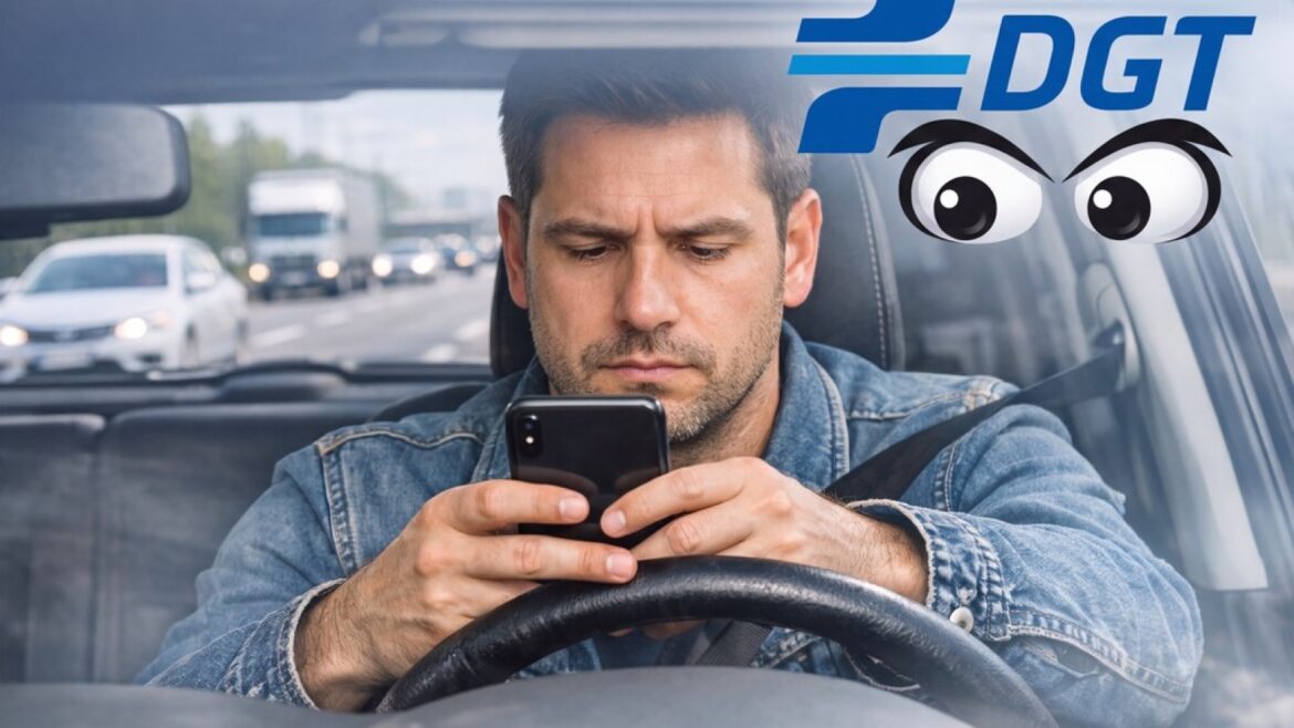 DGT intensifica el control del móvil al volante en la última operación del verano