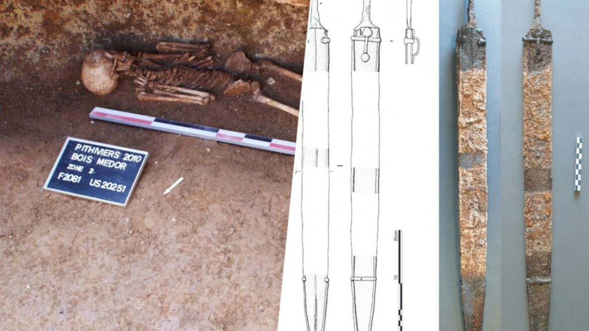 Un niño enterrado con una espada de 2.400 años desconcierta a los arqueólogos - niño enterrado espada