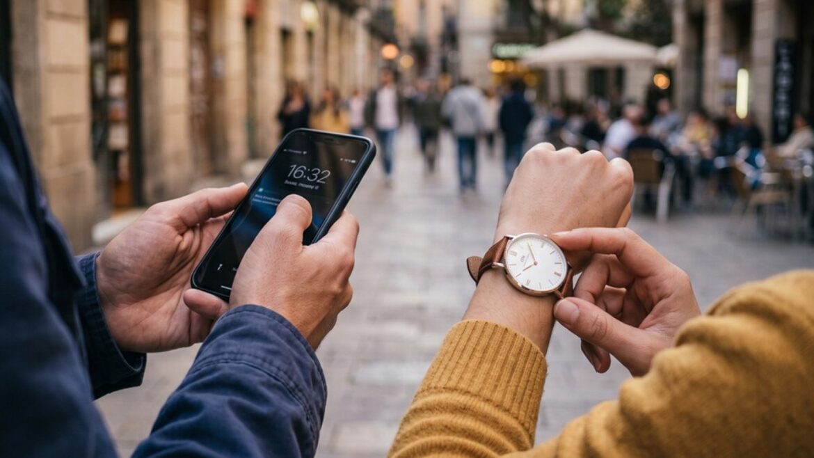 Mirar la hora en el móvil o en el reloj: así cambia tu percepción del tiempo
