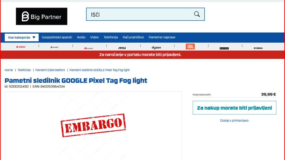 Pixel Tag, el nuevo localizador de Google que planta cara al AirTag