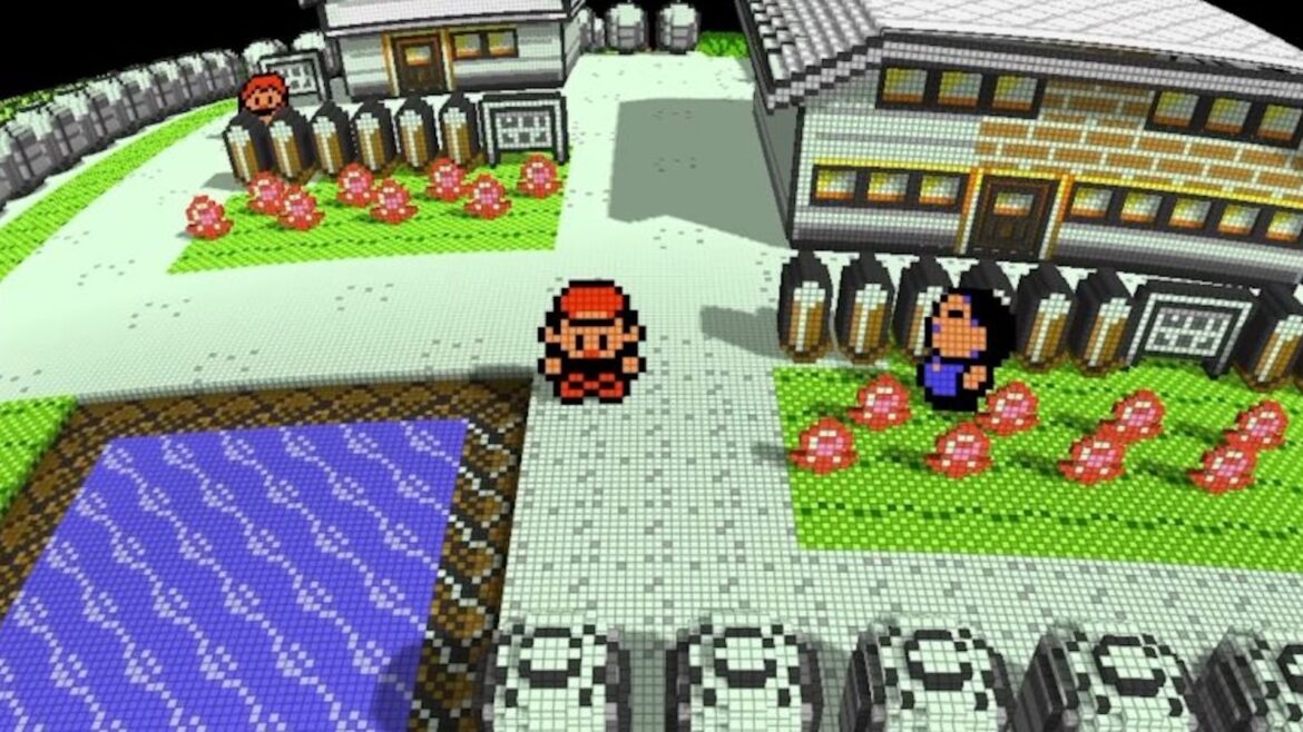 Pokémon Rojo, Azul y Amarillo renacen en 3D vóxel para PC - Pokémon 3D vóxel PC