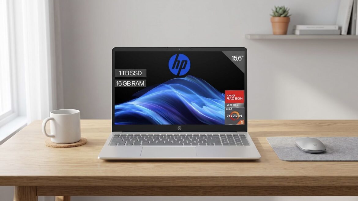 Portátil HP a 449 € en Amazon: Ryzen 5, 16 GB y 1 TB SSD - portátil HP Amazon