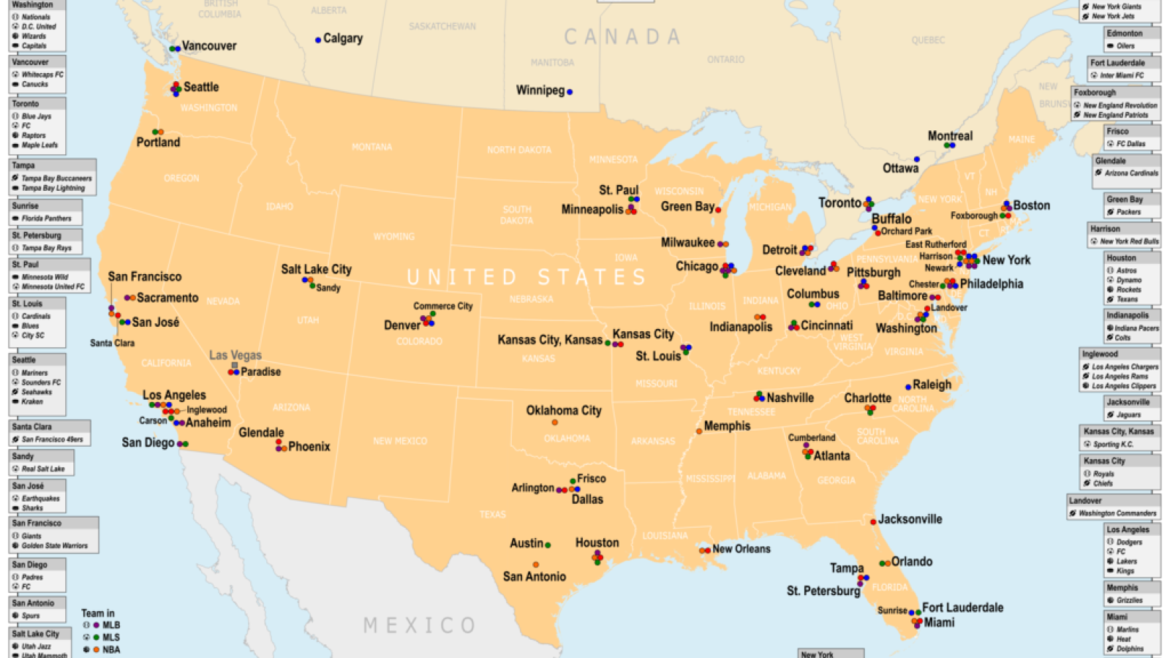 Estados Unidos: el mapa que revela dos imperios ocultos en sus nombres - topónimos Estados Unidos