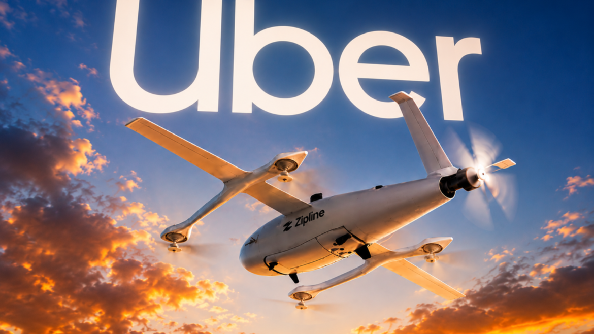 Uber Eats se alía con Zipline: comida en drones en solo 5 minutos - Uber Eats drones