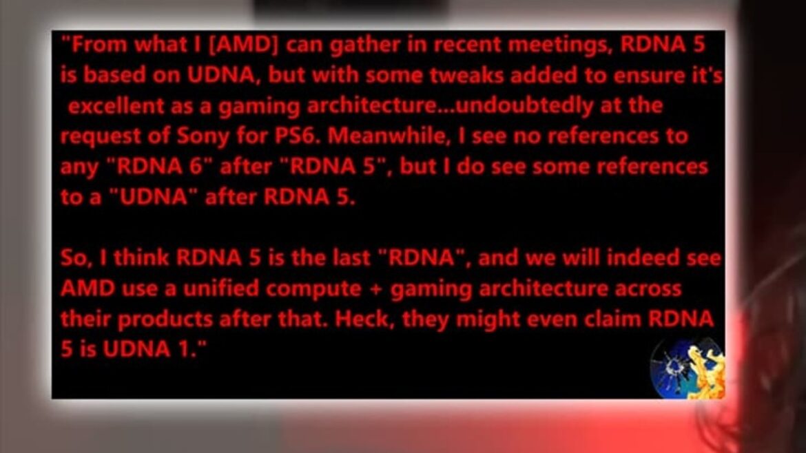 UDNA llegaría en 2029 y borraría a RDNA 6 del mapa de AMD - UDNA AMD 2029