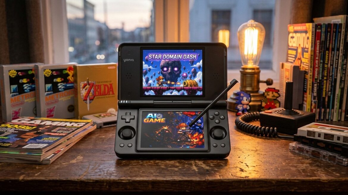 Yoniq Duo, la portátil retro que reinventa el espíritu de la Nintendo DS