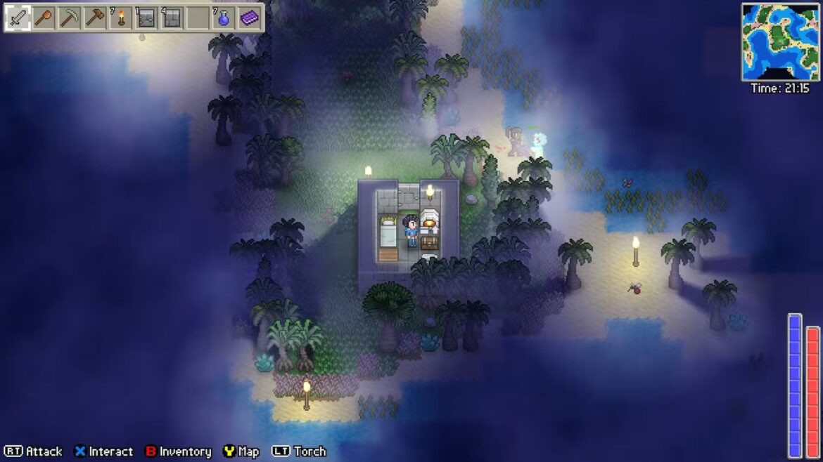 Delverium, el juego de Steam que fusiona Stardew Valley y Minecraft - Delverium juego Steam