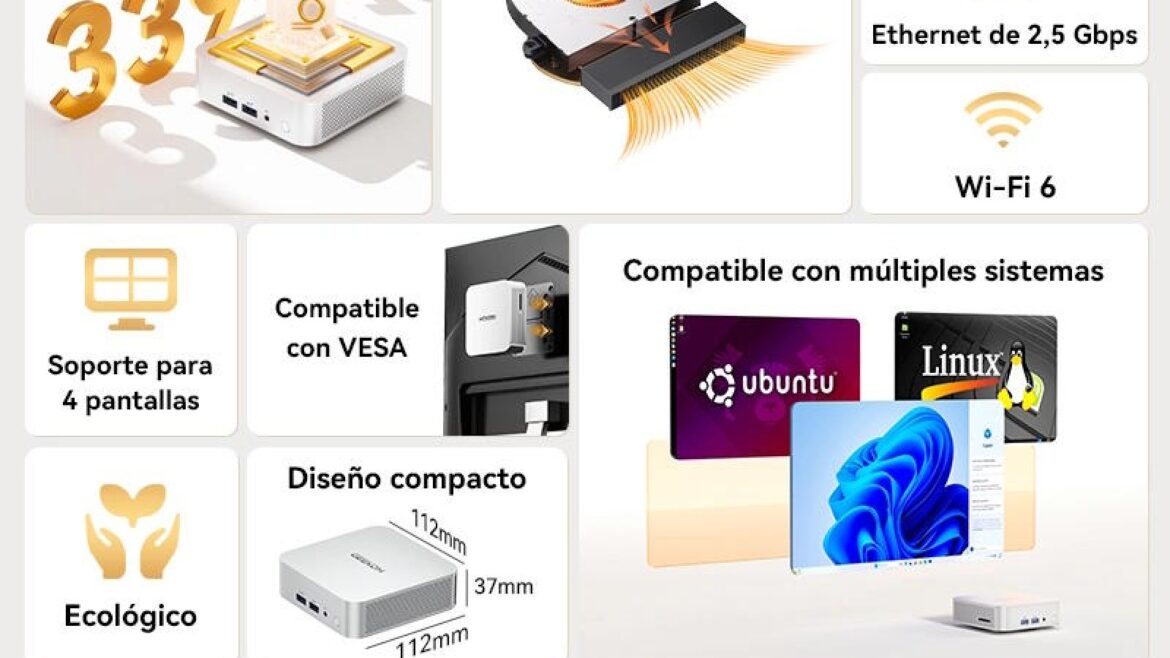 GEEKOM A5 Pro 2026: mini PC con Ryzen 7000 y 110 euros de descuento