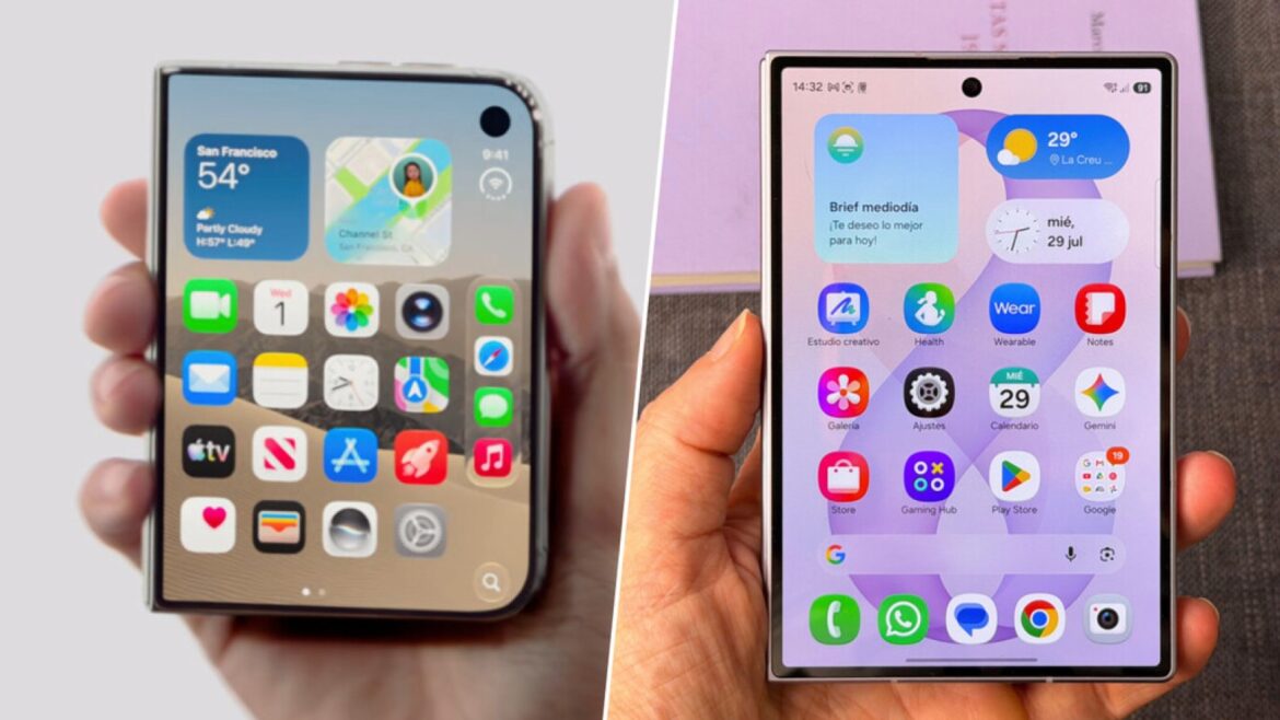iPhone Duo: así se enfrenta al formato plegable de Samsung y Xiaomi - iPhone Duo plegable