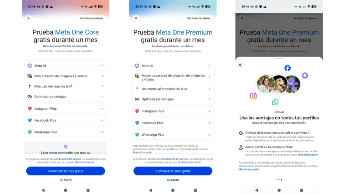 Meta One llega a España: nuevas funciones de pago para WhatsApp e Instagram - Meta One España