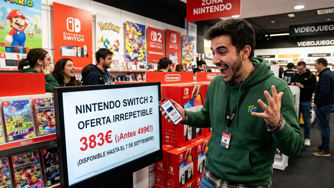 Nintendo Switch 2 con batería extraíble baja a 383 euros en AliExpress - Nintendo Switch 2 oferta