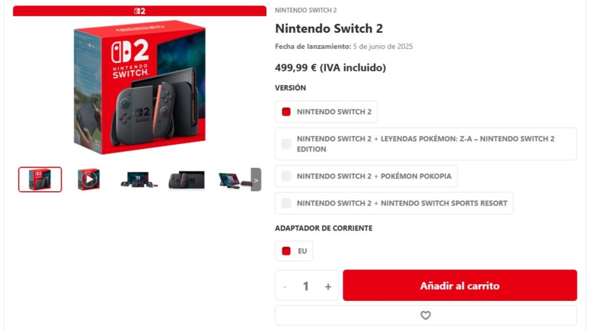 Nintendo Switch 2 sube a 500 euros, pero aún puedes pagar menos - Nintendo Switch 2 precio