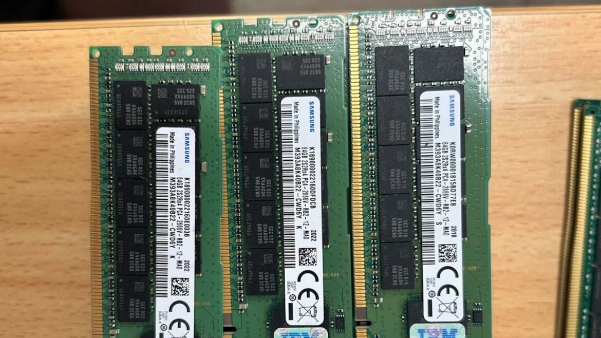 RAM olvidada en el garaje: 9.000 euros en módulos Samsung ECC - RAM Samsung ECC