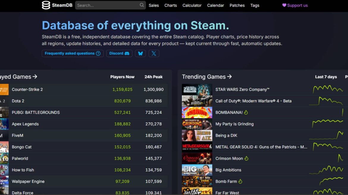 SteamDB cambia de dueño tras trece años y se une a Nexus Mods - SteamDB Nexus Mods